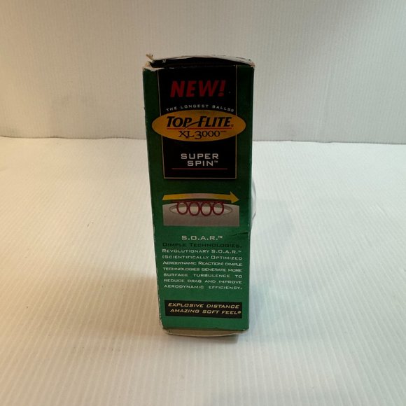 Top Flite XL3000 Super Spin Set of 3 Golf Balls - NEW - Picture 2 of 3